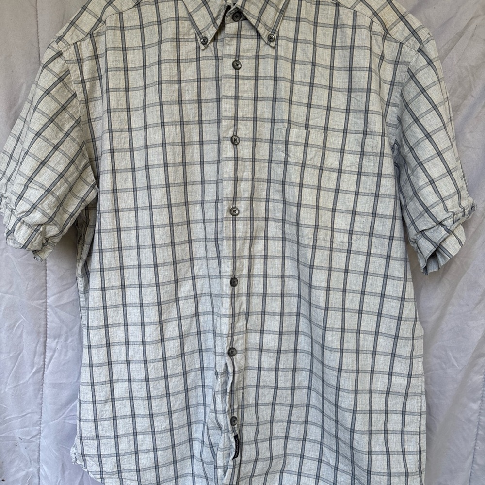 Dockers Gray Casual Button Down Shirt